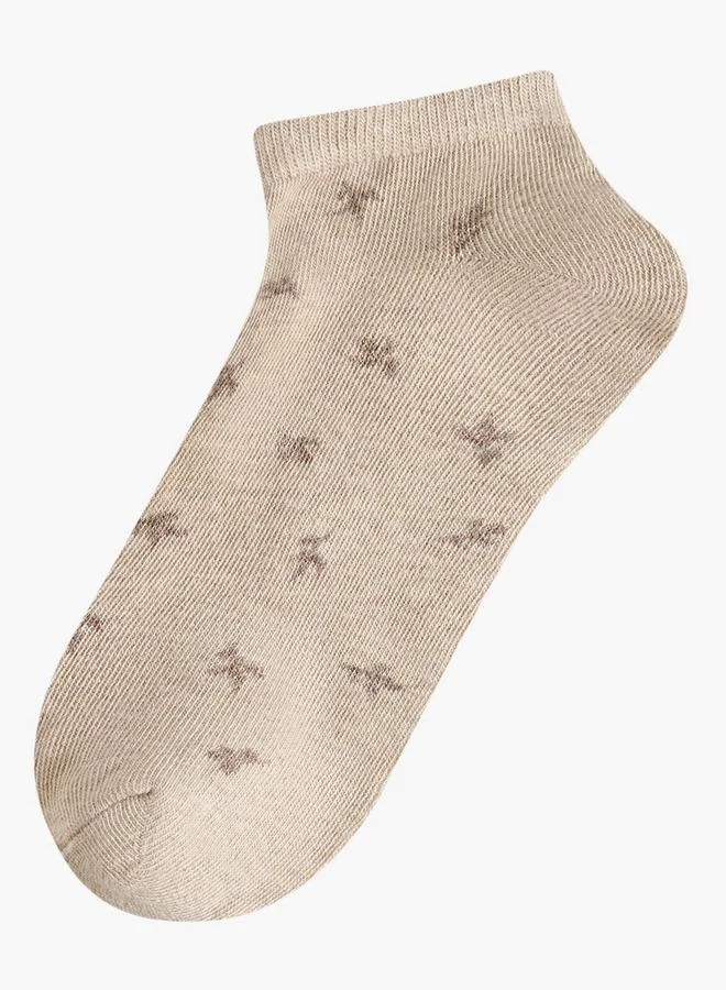 Flora Bella By Shoexpress Pack Of 5 Ankle Length Cotton Socks